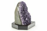 Amethyst Cluster With Wood Base - Uruguay #232603-1